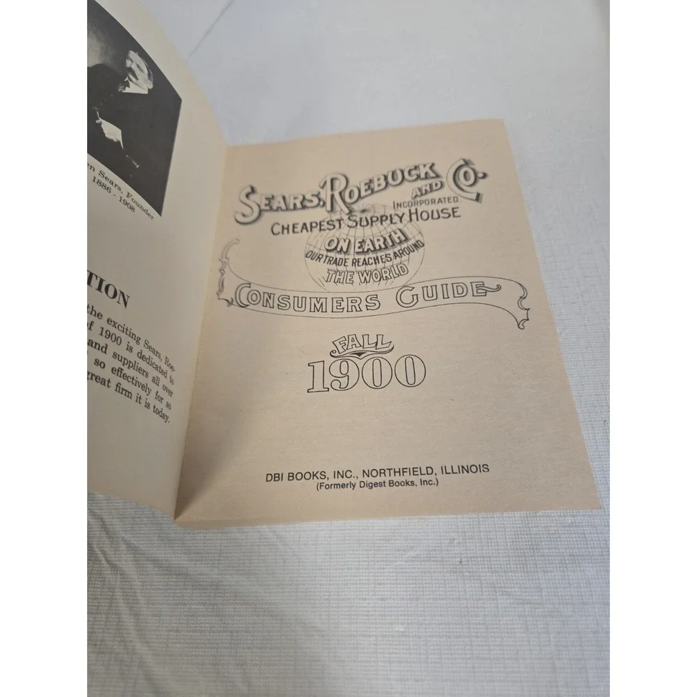 Sears Roebuck Catalog Reprints 1900 1902 Lot of 2 Advertising Ephemera Books